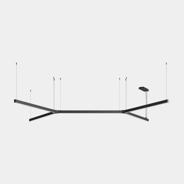 LEDS C4 - Sistema lineare LED Apex H Pendant - Nero