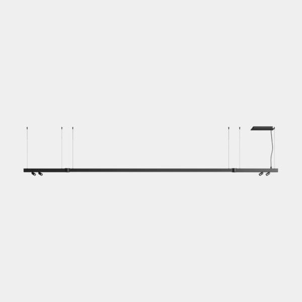 LEDS C4 - Sistema lineare LED Apex Lineal Pendant 3180mm 4 Spots 30mm - Nero