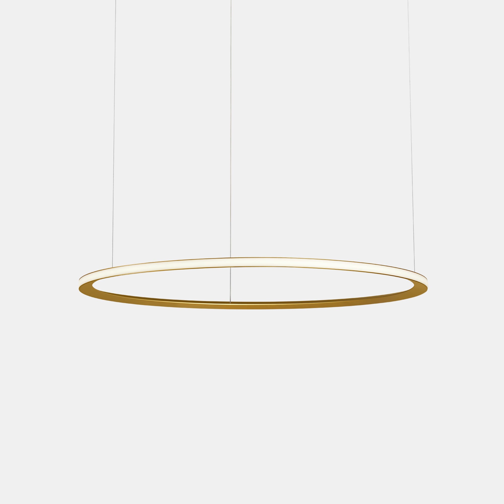 LEDS C4 - Lampada a sospensione Circular Outward 5 Rings (ø600 Ø1200 Ø2000 Ø1200 Ø600) - Oro