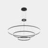 LEDS C4 - Lampada a sospensione Circular Downward 3 Rings (ø3000 Ø2000 Ø1200) - Bianco