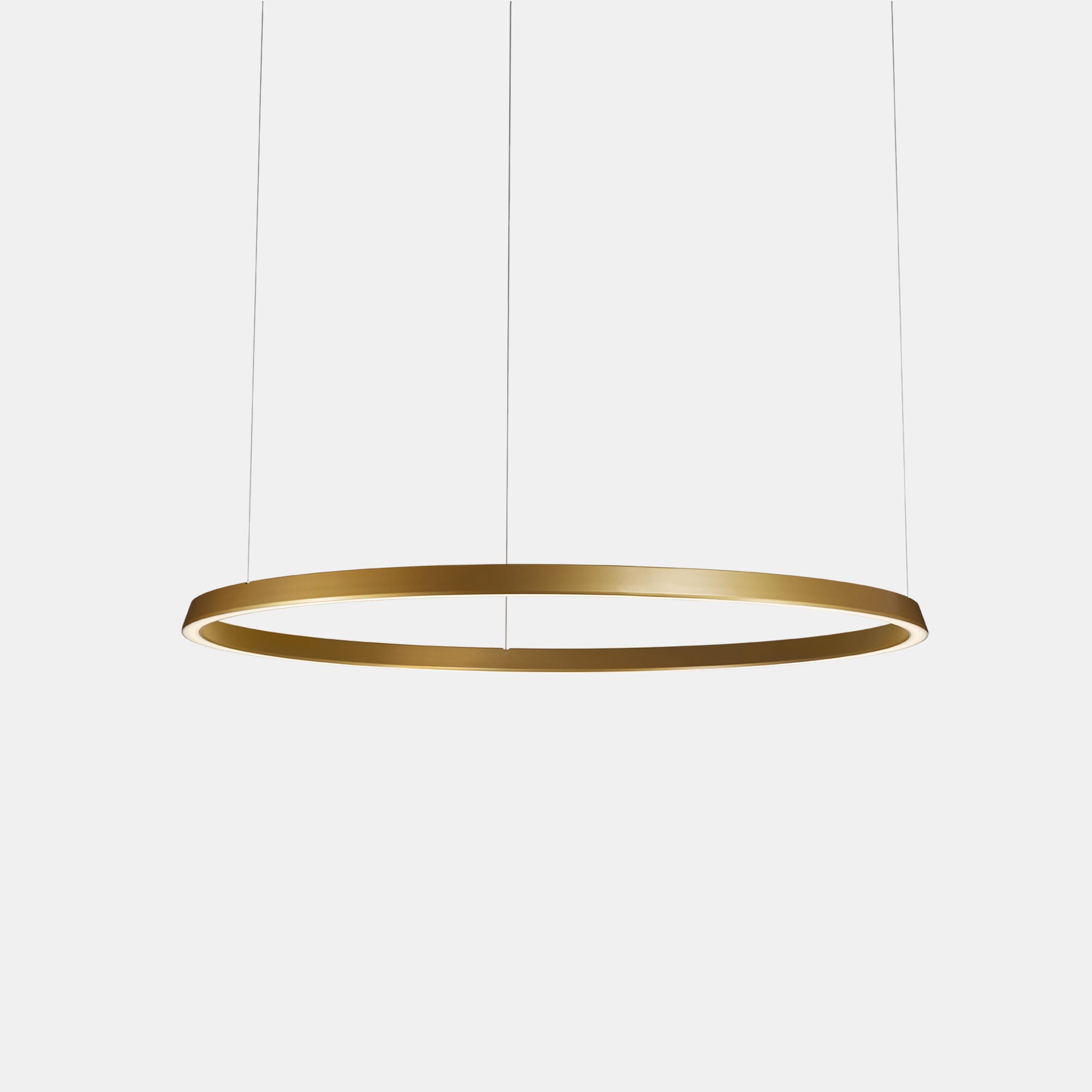 LEDS C4 - Lampada a sospensione Circular Downward Ø1200 Recessed - Oro