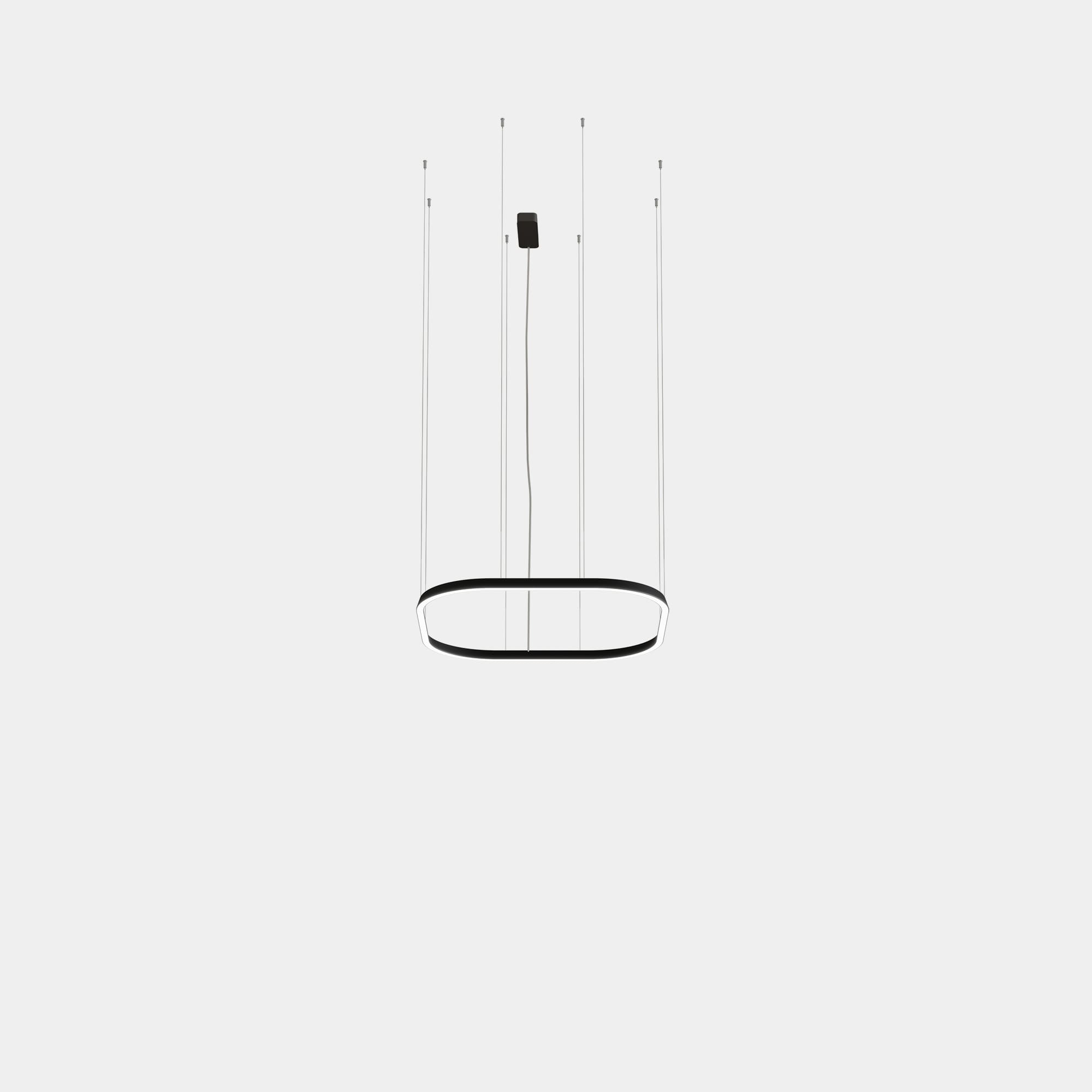 LEDS C4 - Lampada a sospensione Geometric Square Surface 1000x1000mm - Bianco