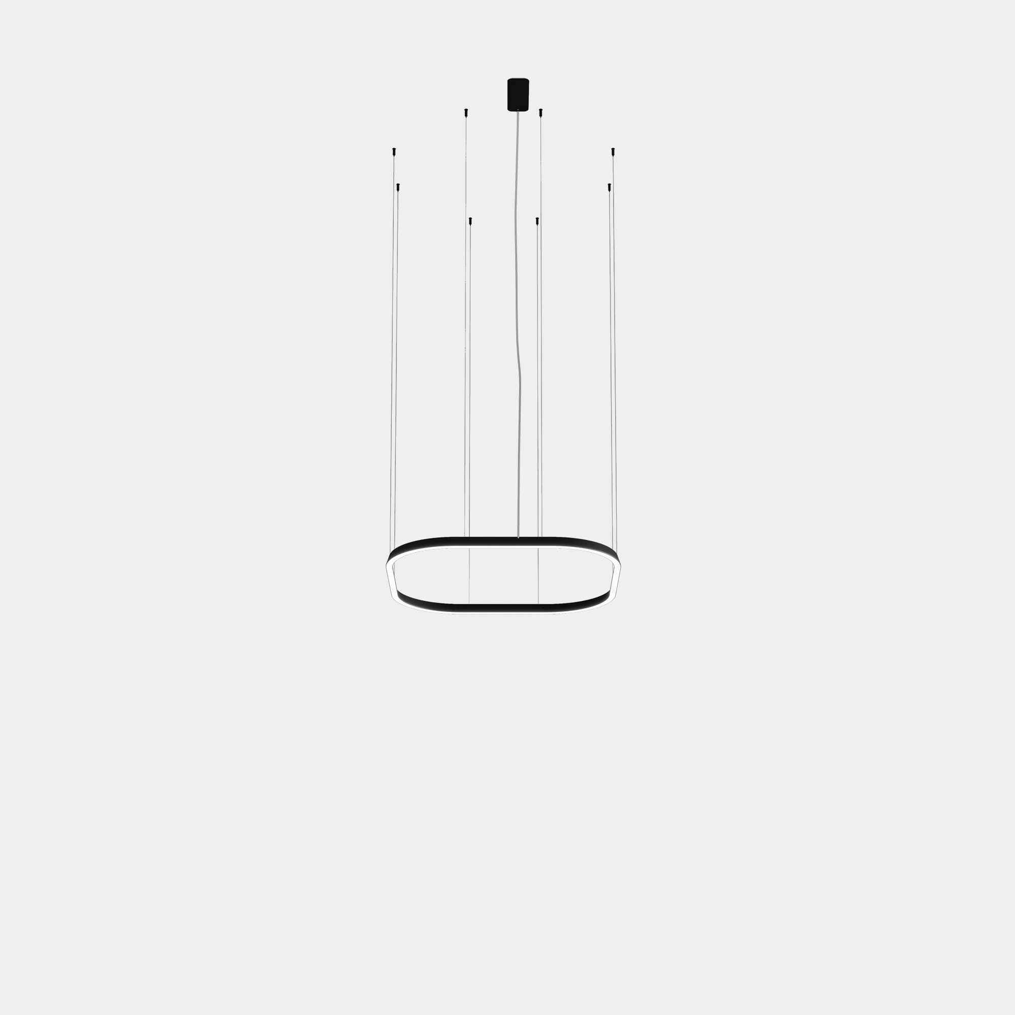 LEDS C4 - Lampada a sospensione Geometric Square Recessed 1000x1000mm - Bianco