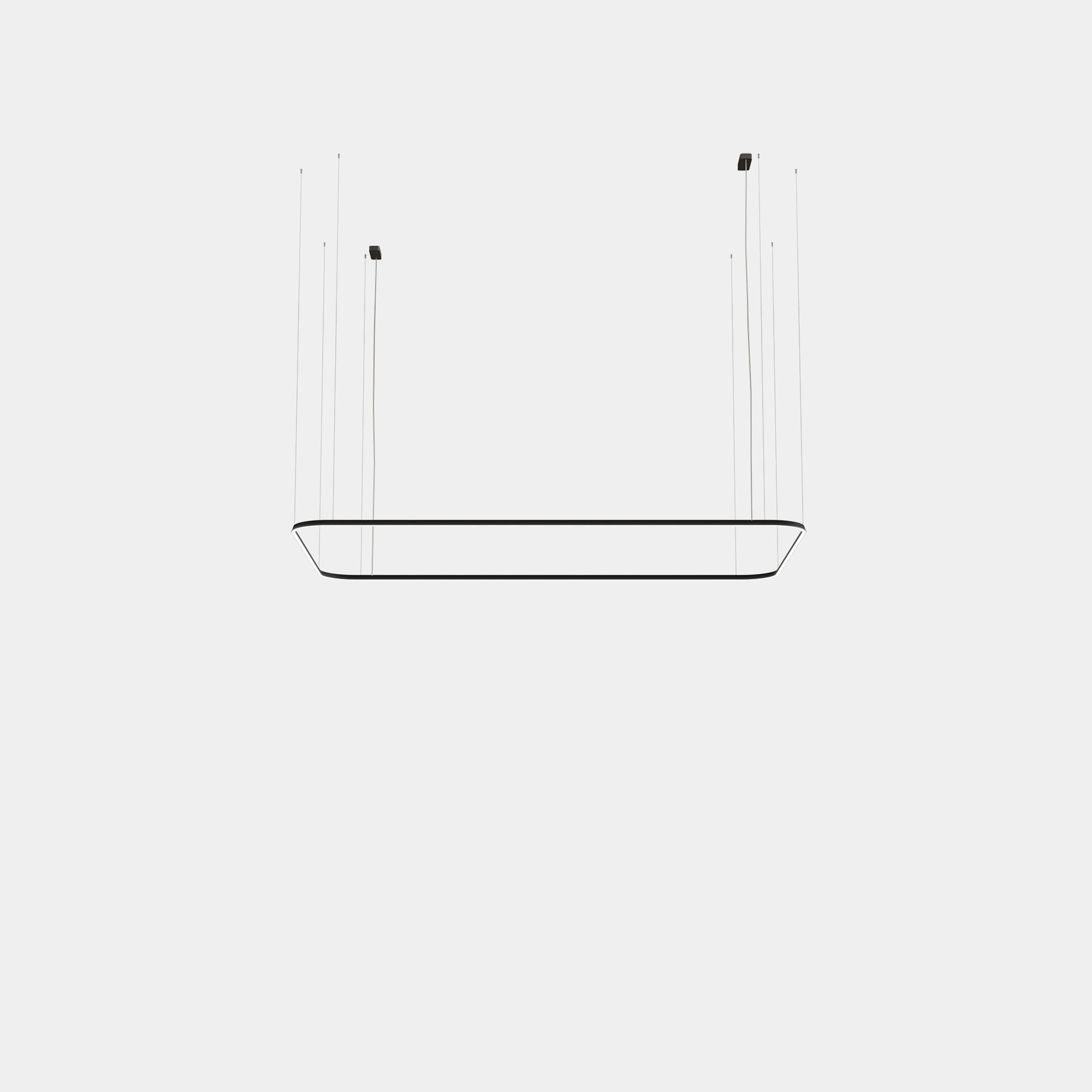LEDS C4 - Lampada a sospensione Geometric Rectangle Surface 1600x1000mm - Bianco