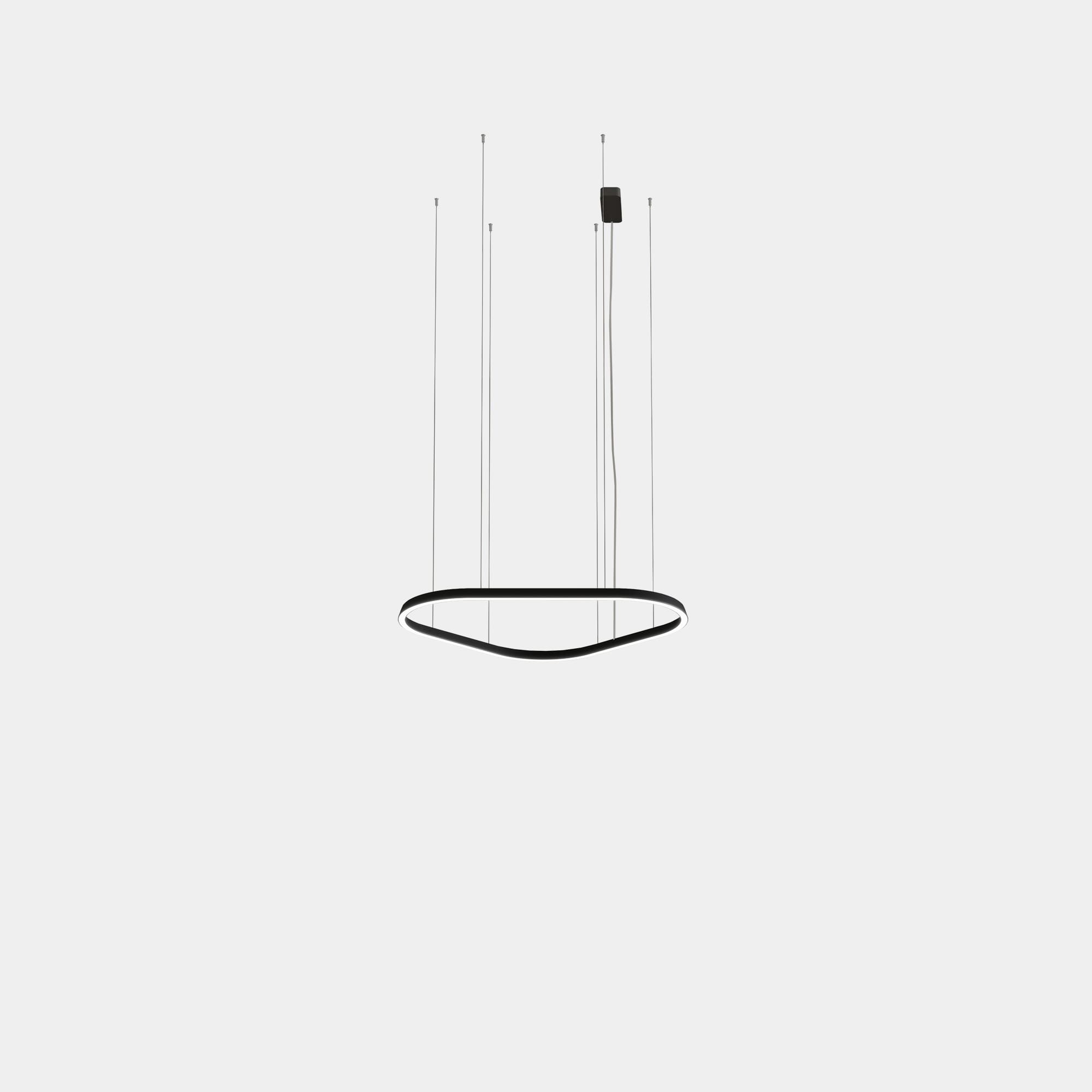 LEDS C4 - Lampada a sospensione Geometric Triangular Surface 1000mm - Nero