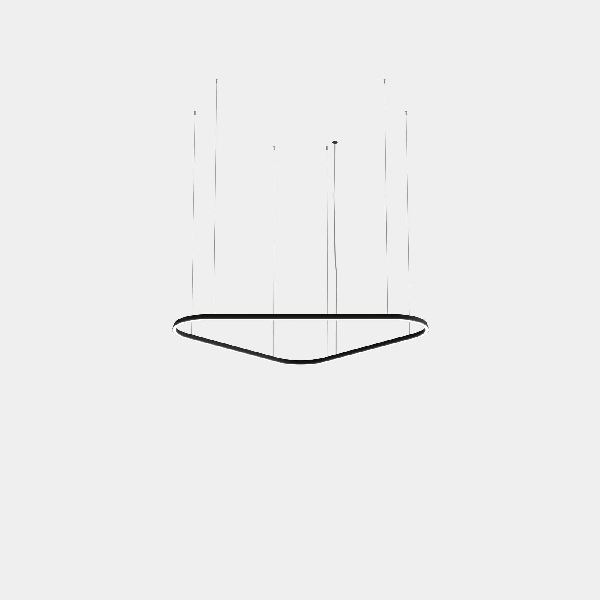 LEDS C4 - Lampada a sospensione Geometric Triangular Mini Double - Nero